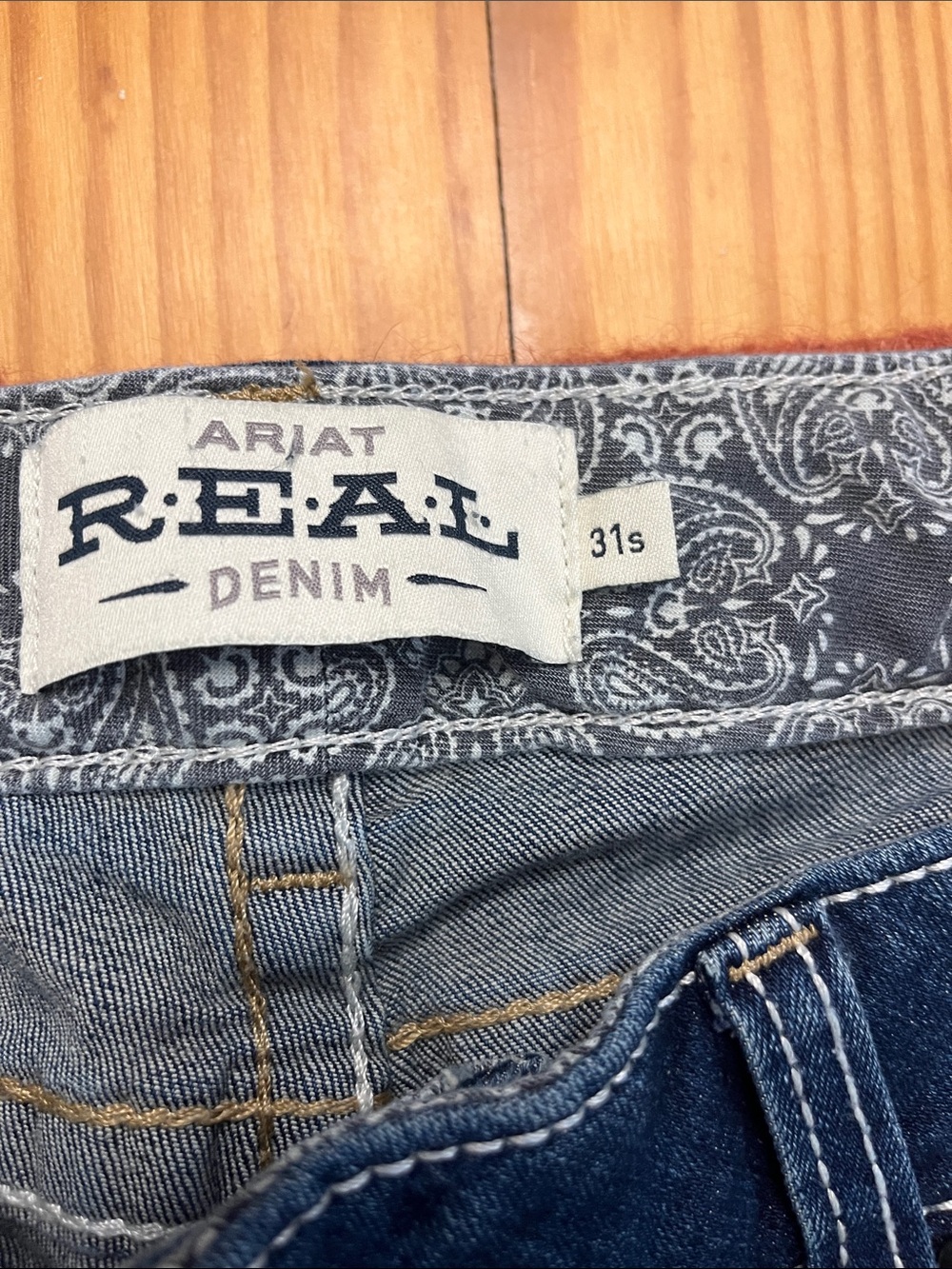 Ariat R.E.A.L. Boot Cut Jeans Women’s Size 31 Short Western Embroidered Pockets - Picture 2 of 12